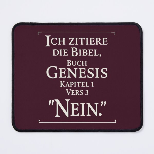 Item preview, Genesis No – Biblical Irony designed and sold by Bernd Friese.