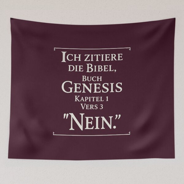 Item preview, Genesis No – Biblical Irony designed and sold by Bernd Friese.