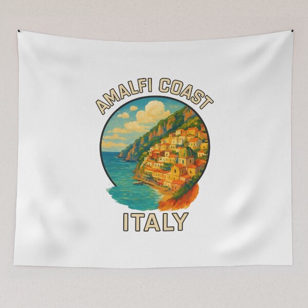 Item preview, Amalfi Coast - Italian Coastal Landscape designed and sold by inkNext.