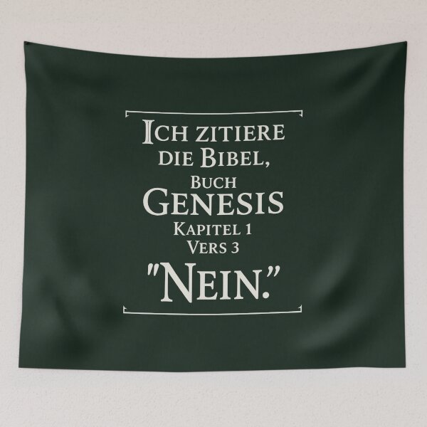 Item preview, Genesis No – Biblical Irony designed and sold by Bernd Friese.