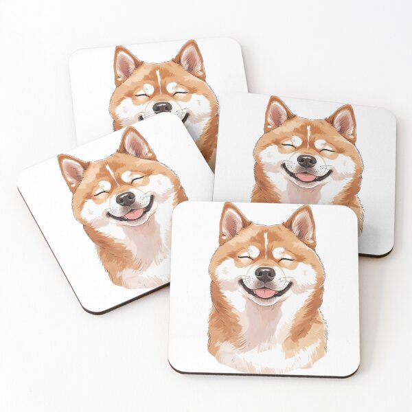 Item preview, Sunshine Shiba with Squinty Smile designed and sold by cozymorn.