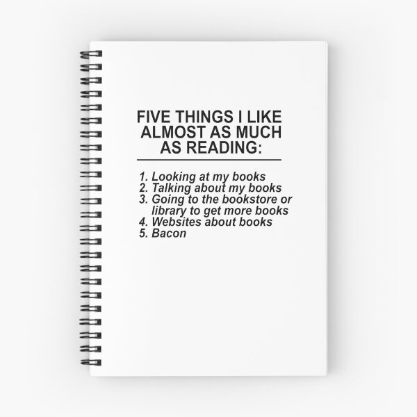 Item preview, 5 Things I Like Almost As Much As Reading V3 designed and sold by TeeTimeGuys.