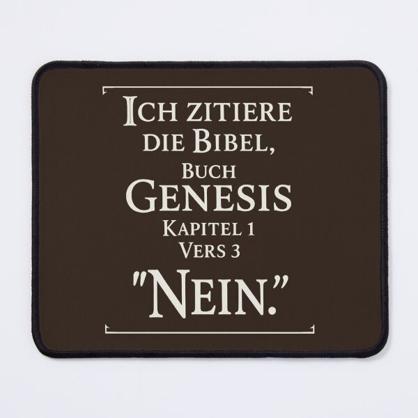 Item preview, Genesis No – Biblical Irony designed and sold by Bernd Friese.