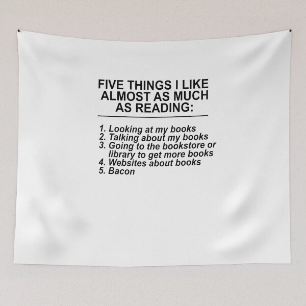 Item preview, 5 Things I Like Almost As Much As Reading V3 designed and sold by TeeTimeGuys.