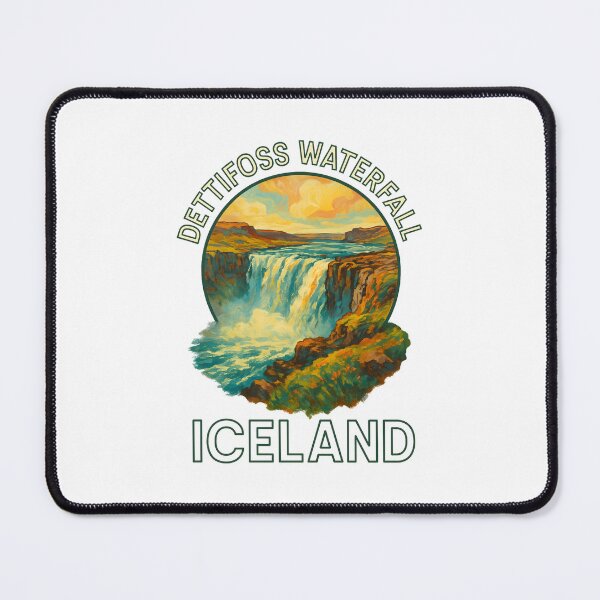 Item preview, Dettifoss Waterfall - Iceland Travel Poster designed and sold by inkNext.