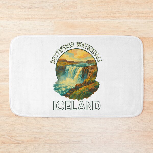 Item preview, Dettifoss Waterfall - Iceland Travel Poster designed and sold by inkNext.