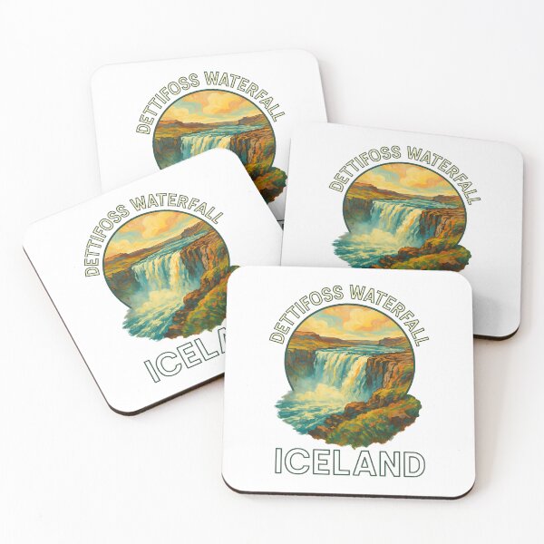 Item preview, Dettifoss Waterfall - Iceland Travel Poster designed and sold by inkNext.