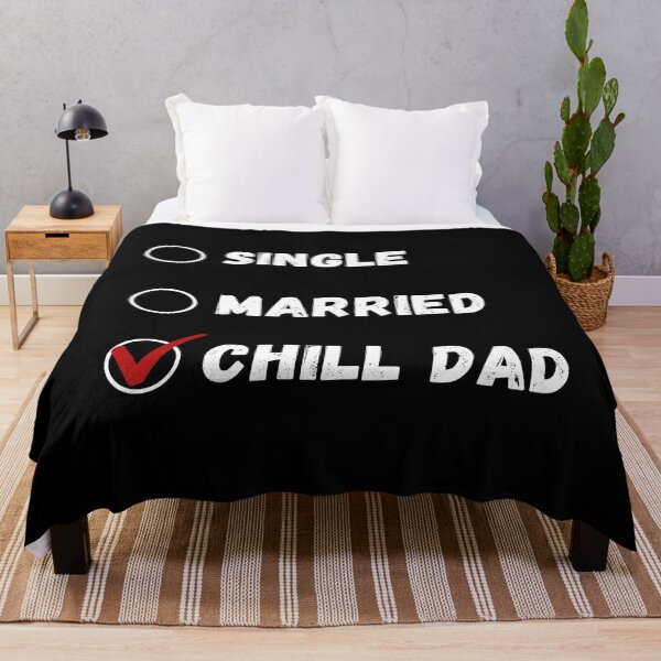 Item preview, Single Married Chill Dad, Funny Dad Shirt designed and sold by Sleepy Cat Design.