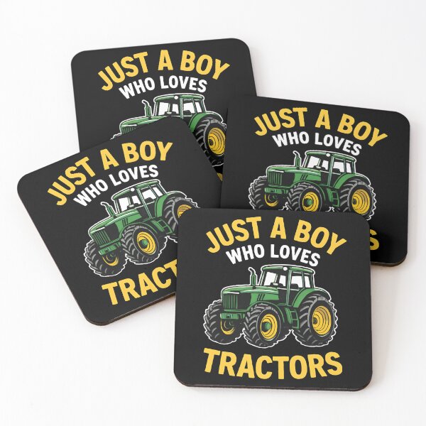 Item preview, Just a Boy Who Loves Tractors | Green Farm Tractor Trucks designed and sold by tmerchtrends.