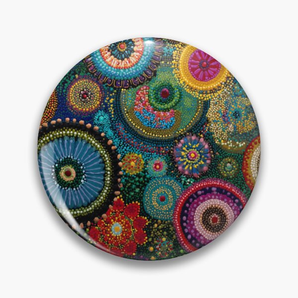 Item preview, Aboriginal Inspired Dot Art - Delicious Flowers designed and sold by GrinGalore.