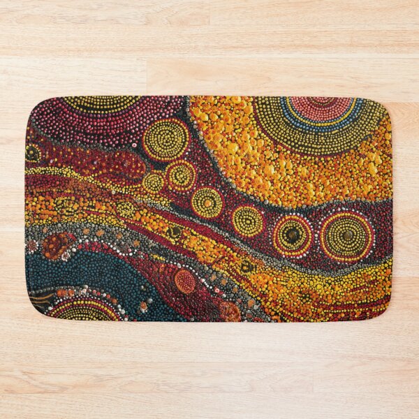 Item preview, Aboriginal Inspired Dot Art - Lava Center designed and sold by GrinGalore.