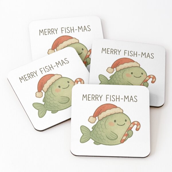 Item preview, Merry Fish-mas Funny Christmas Fish designed and sold by Tigerr3g.