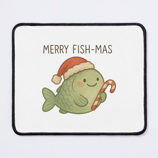 Item preview, Merry Fish-mas Funny Christmas Fish designed and sold by Tigerr3g.