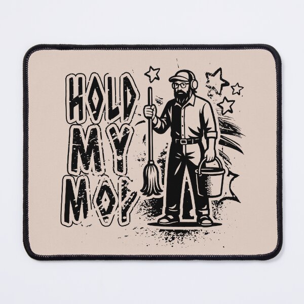 Item preview, Anatoly-Hold my mop- I Am Sorry Can I Clean Here - | zechjohn's Internet Fun Gym Prank Black designed and sold by ZechJohnRB.