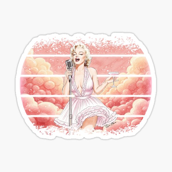 Item preview, Marilyn Monroe Pink Dream Serenade designed and sold by Hen-C-Art.