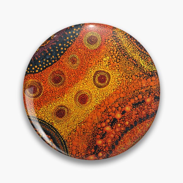 Item preview, Aboriginal Inspired Dot Art - Lava Hub designed and sold by GrinGalore.