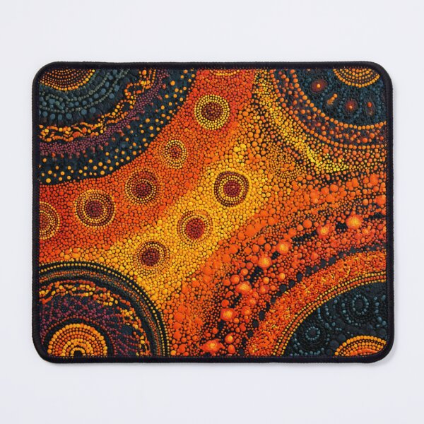 Item preview, Aboriginal Inspired Dot Art - Lava Hub designed and sold by GrinGalore.