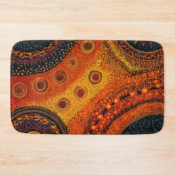 Item preview, Aboriginal Inspired Dot Art - Lava Hub designed and sold by GrinGalore.