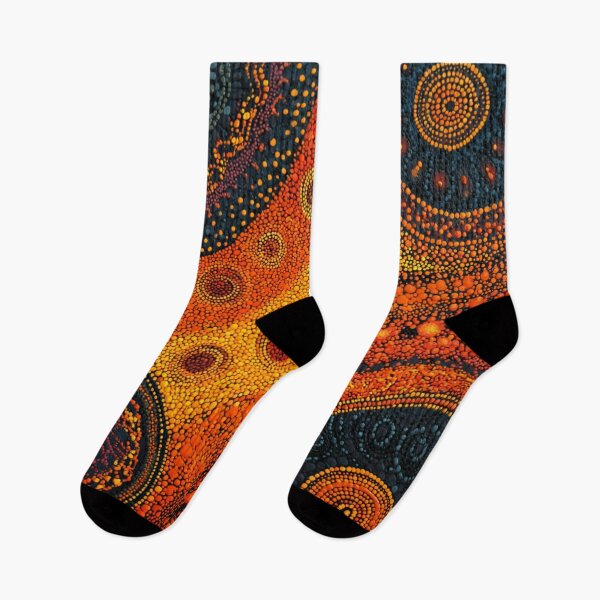 Item preview, Aboriginal Inspired Dot Art - Lava Hub designed and sold by GrinGalore.