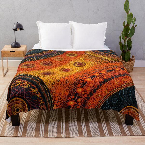 Item preview, Aboriginal Inspired Dot Art - Lava Hub designed and sold by GrinGalore.