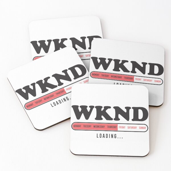 Item preview, WKND Loading... Minimal Typography Design designed and sold by The secret storage room.