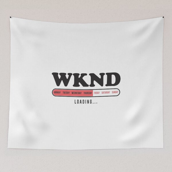 Item preview, WKND Loading... Minimal Typography Design designed and sold by The secret storage room.