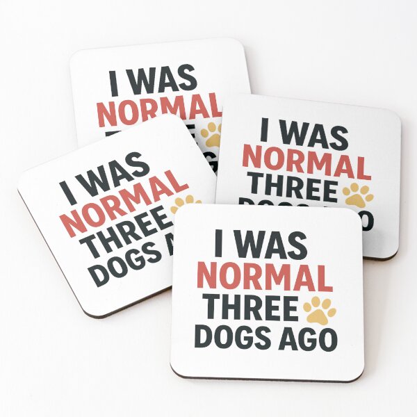 Item preview, I Was Normal Three Dogs Ago - Dog Chaos Humor Shirt designed and sold by Just You Tee | Say It Loud, Wear It Proud.