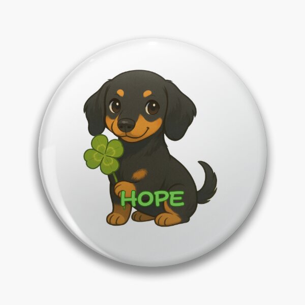 Item preview, Dog x Clover Dachs hund Hope designed and sold by CloverVillage.