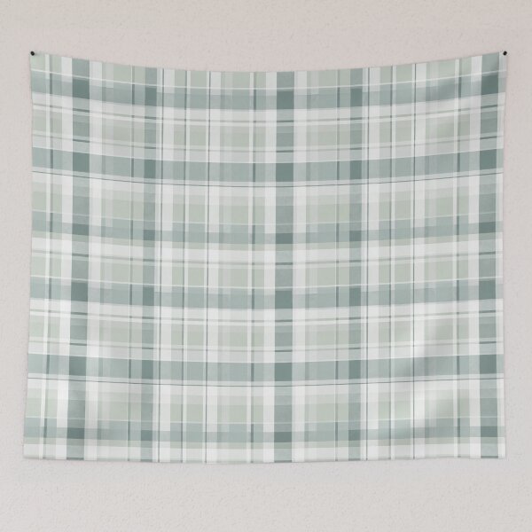 Item preview, Seafoam & White Plaid Pattern designed and sold by Hunzaly.