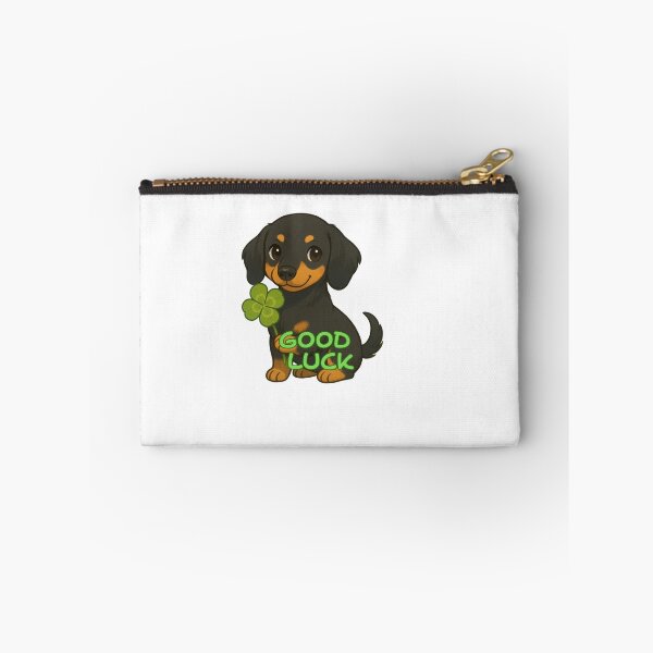 Item preview, Dog x Clover Dachs hund Good Luck designed and sold by CloverVillage.
