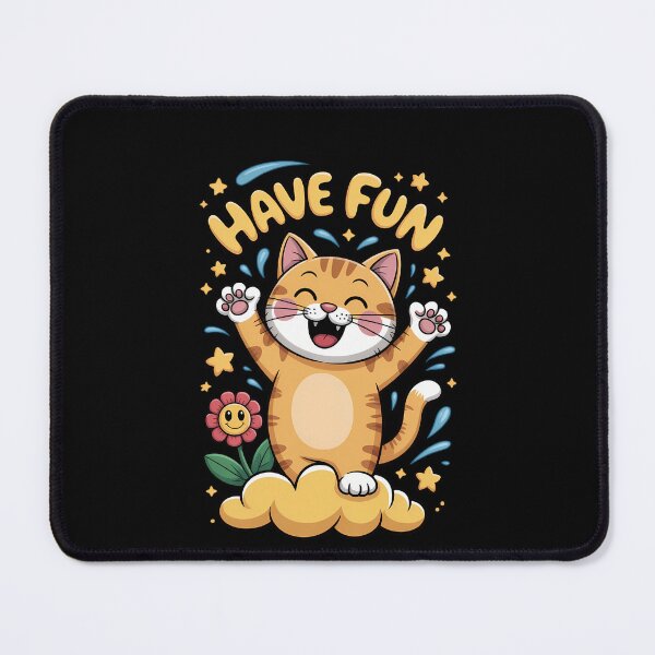 Item preview, Cat in Flight Have Fun Today designed and sold by DeadlockCrew.