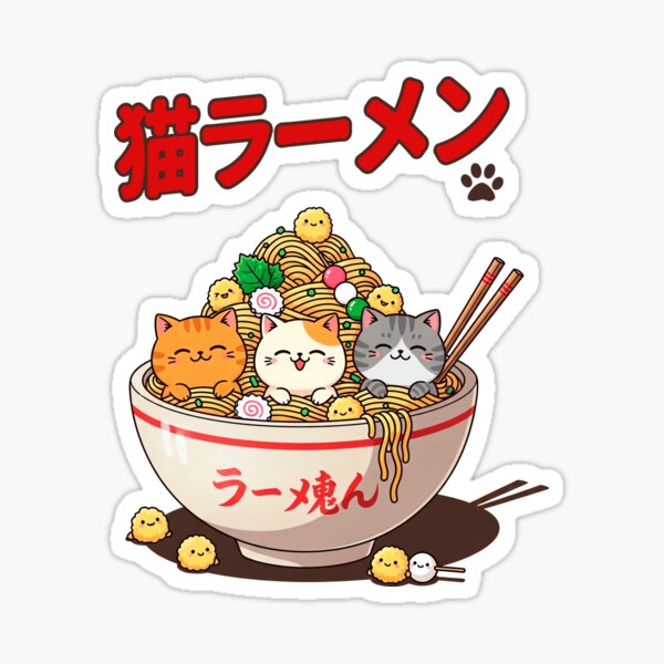 Item preview, Cat Noodles  designed and sold by TheSamuraiCat.