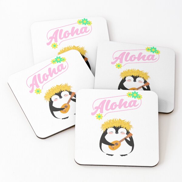 Item preview, Cute Aloha Penguin with Ukulele – Hawaiian Design designed and sold by Malohana.