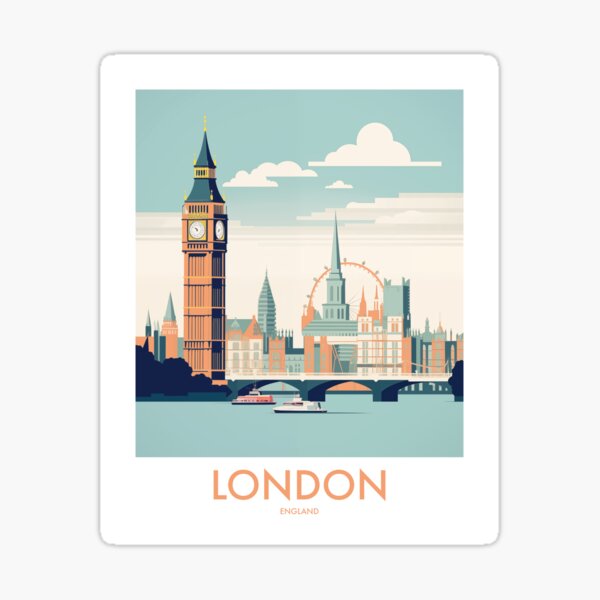 Item preview, LONDON TRAVEL ART designed and sold by MarkedArtPrints.