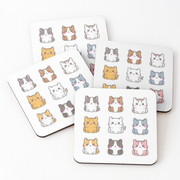 Item preview, cute funny cat pattern funny cat colorful stickers ,aesthetic cat art,funny cat,Cat Lover,cute cat,cat pattern designed and sold by Expressions-Sel.