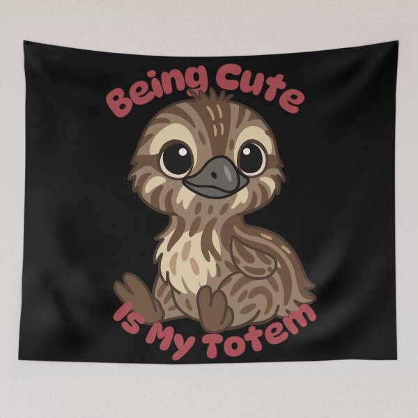 Item preview, Being Cute Is My Totem | Baby Emu | Aboriginal | Dhinawan Gaayingaal  designed and sold by D K Trindall.