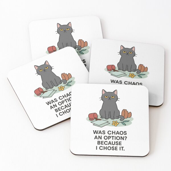 Item preview, Was Chaos an Option? Because I Chose It – Funny Cat Shirt designed and sold by Lunio Studio.