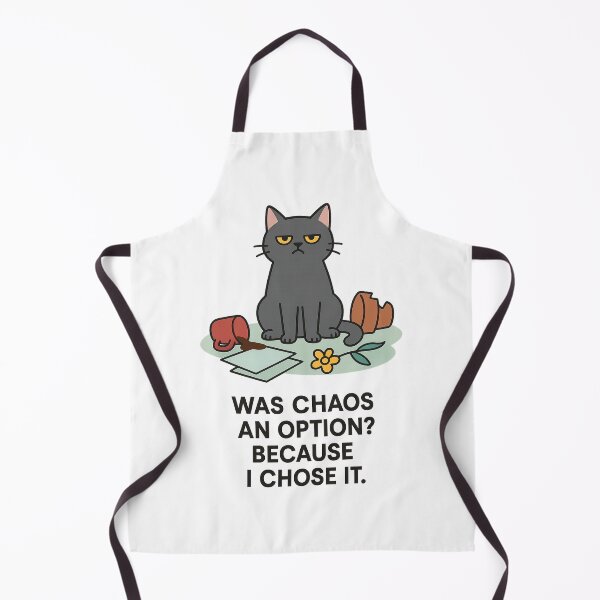 Item preview, Was Chaos an Option? Because I Chose It – Funny Cat Shirt designed and sold by Lunio Studio.