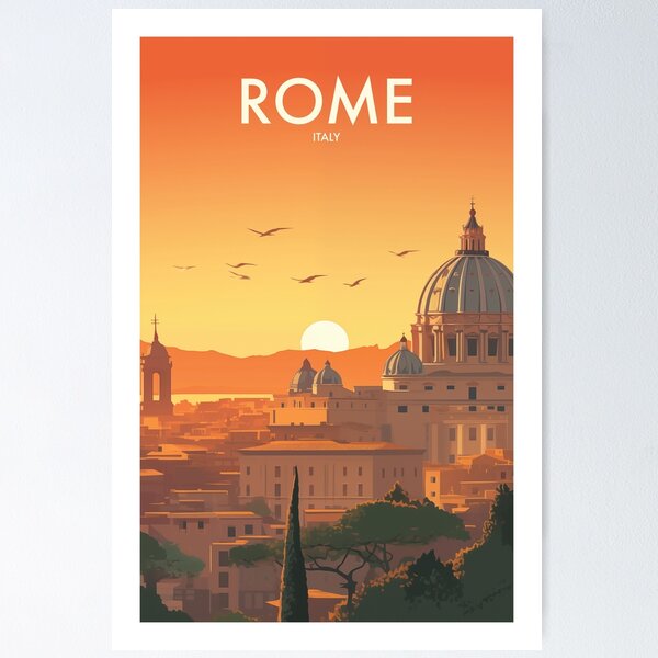 Item preview, ROME TRAVEL ART designed and sold by MarkedArtPrints.