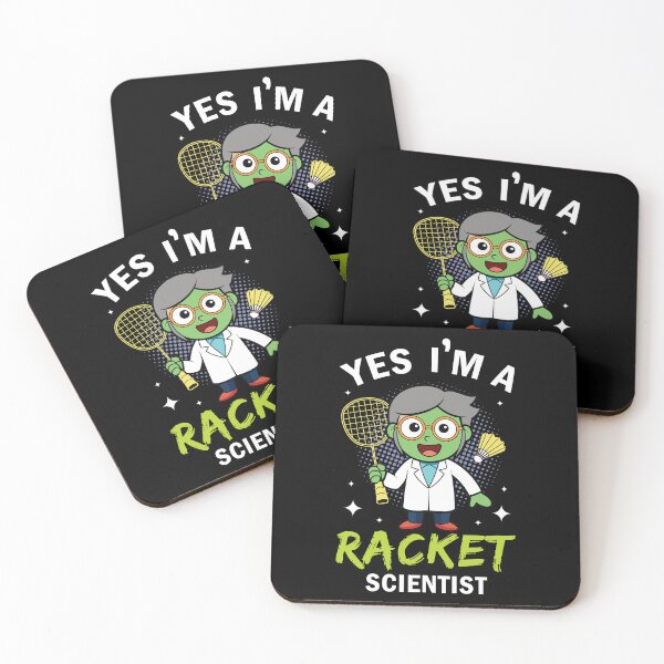 Item preview, Yes I'm A Racket Scientist Funny Coach designed and sold by CuteArtPack.