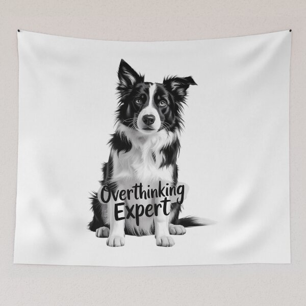 Item preview, Border Collie Brainstorm Overthinking Expert designed and sold by savrmiller.