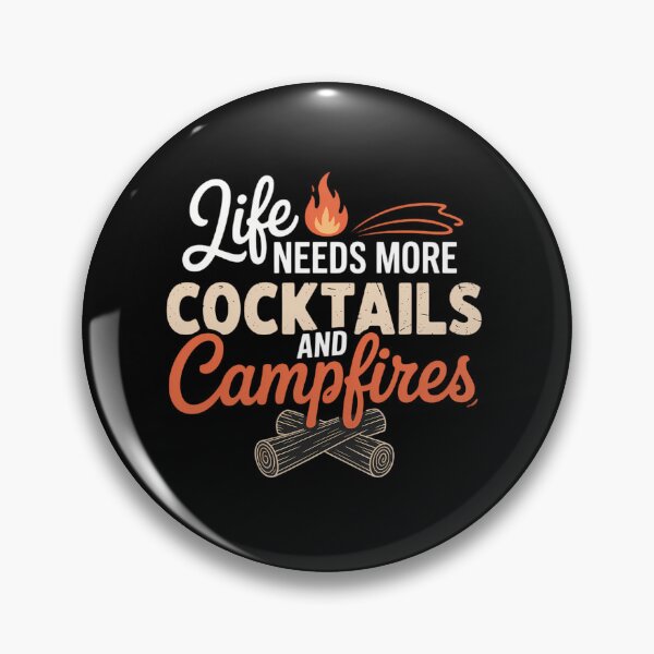Item preview, Cabin Life Cocktails Campfires Lake Bum Camping Woods designed and sold by savrmiller.