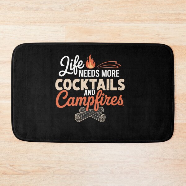 Item preview, Cabin Life Cocktails Campfires Lake Bum Camping Woods designed and sold by savrmiller.
