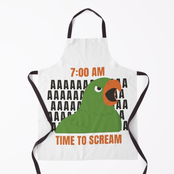 Item preview, 7:00 AM – Time to Scream (Angry Parrot Meme) designed and sold by CurlyDude.