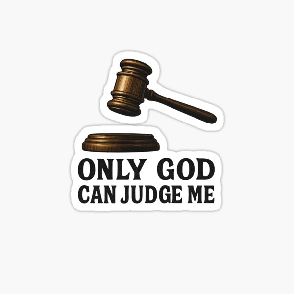 Item preview, Only God Can Judge Me | Bold Quote T-Shirt designed and sold by Druvibe.