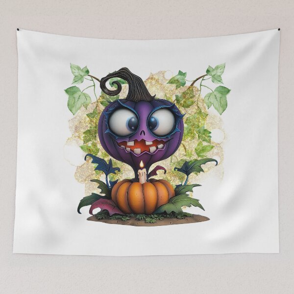 Item preview, Twisted Pumpkin Smile – Spooky Halloween Cuteness designed and sold by ChenEngEng.