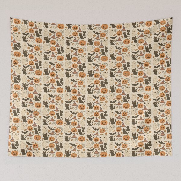 Item preview, Seamless Vintage Halloween Pattern Retro designed and sold by SammerDesign.