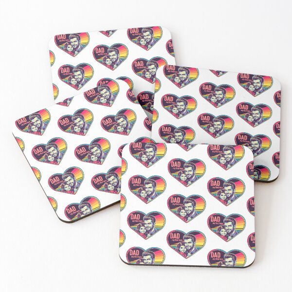 Item preview, Dad My First Hero Retro Heart | Modern Mojo | Father and Daughter Art | Unique Father’s Day Gift designed and sold by Modern-Mojo.