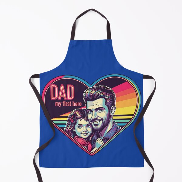 Item preview, Dad My First Hero Retro Heart | Modern Mojo | Father and Daughter Art | Unique Father’s Day Gift designed and sold by Modern-Mojo.