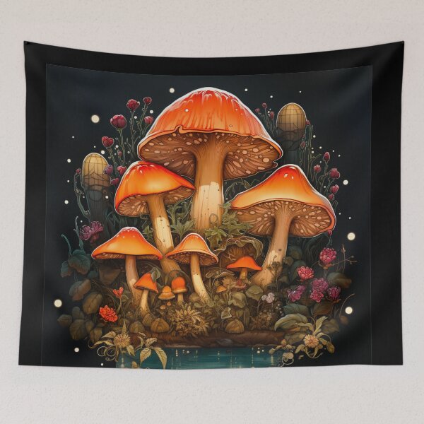 Item preview, The Toadstool Pool - botanical nature  designed and sold by FoxTreeDesign.
